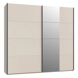 Szafa przesuwna z lustrem 220 cm Piaskowy